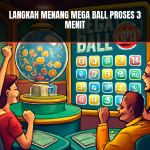 Menggambarkan langkah menang mega ball dalam proses tiga menit