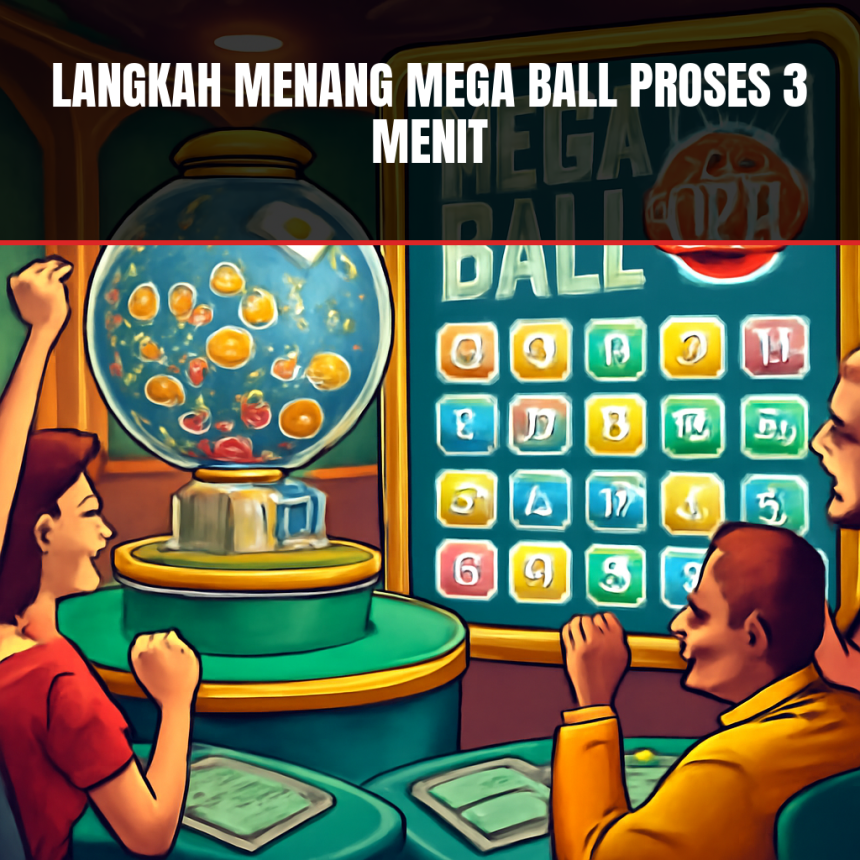 Menggambarkan langkah menang mega ball dalam proses tiga menit