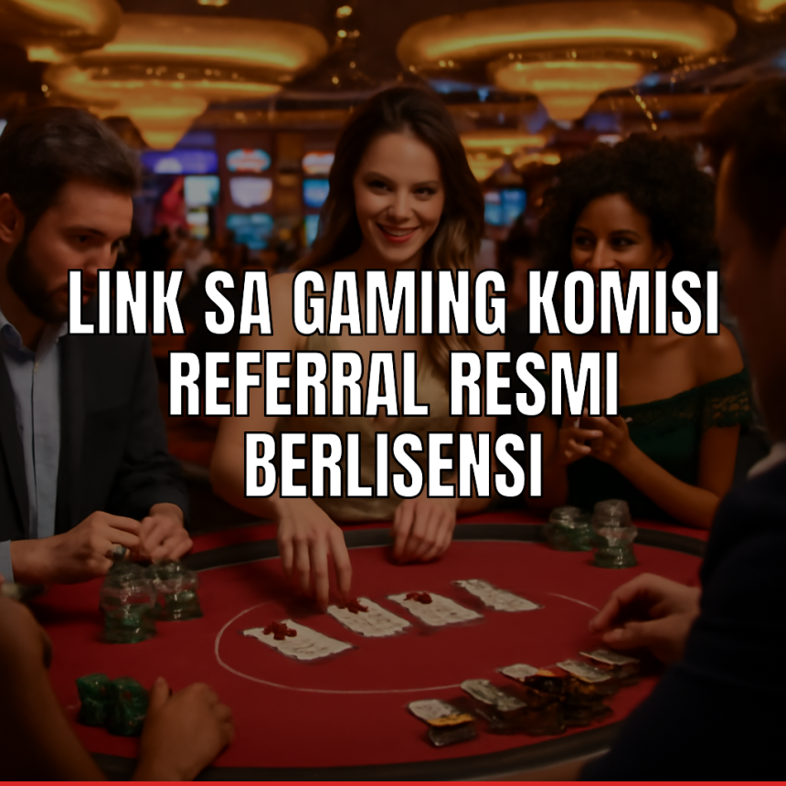 Link sa gaming komisi referral dalam suasana casino live dealer.